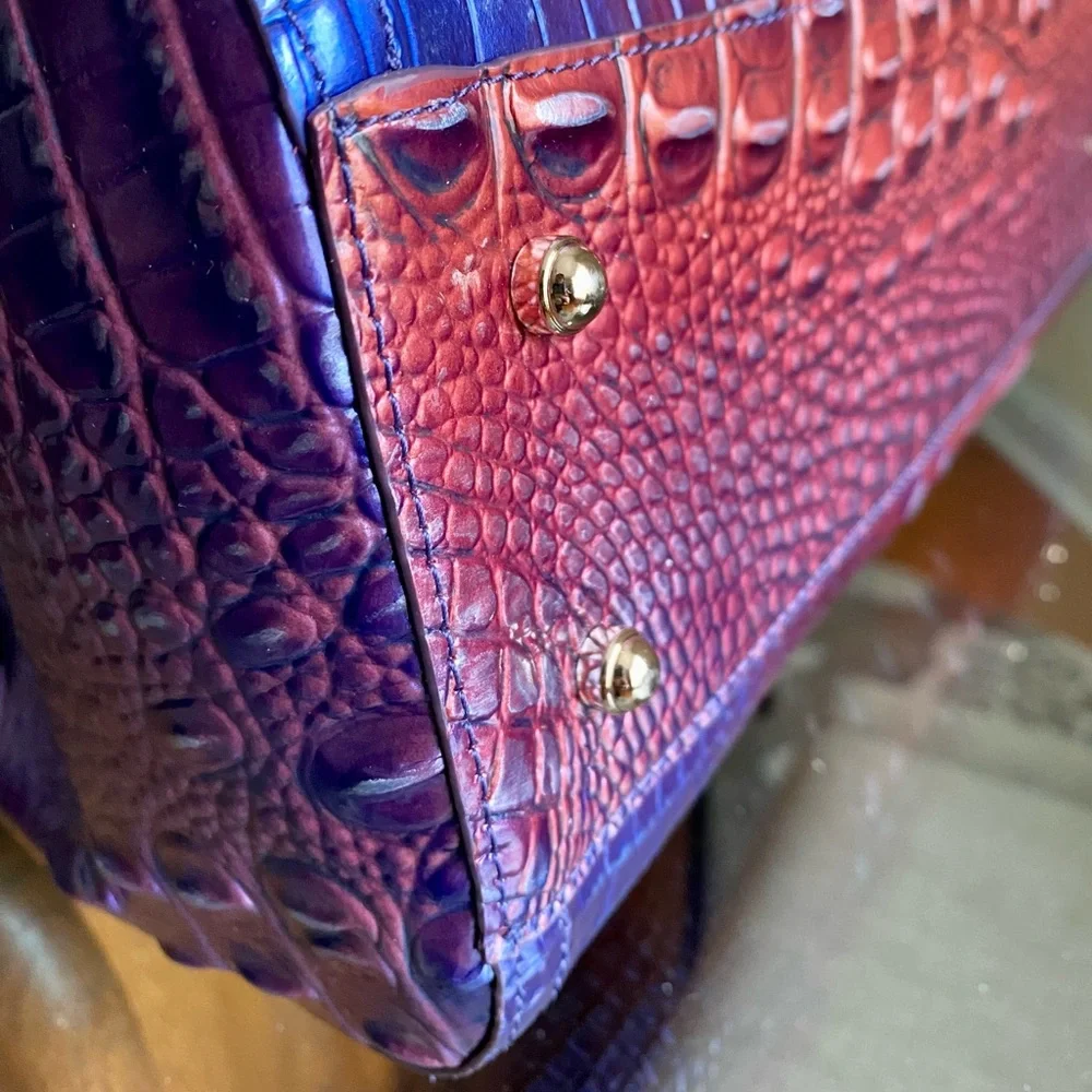 NWT Brahmin Small Finley Dawning Ombre Melbourne Leather - Picture 7 of 9